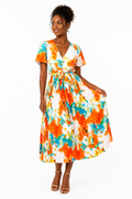 Robe vitaminée à plis