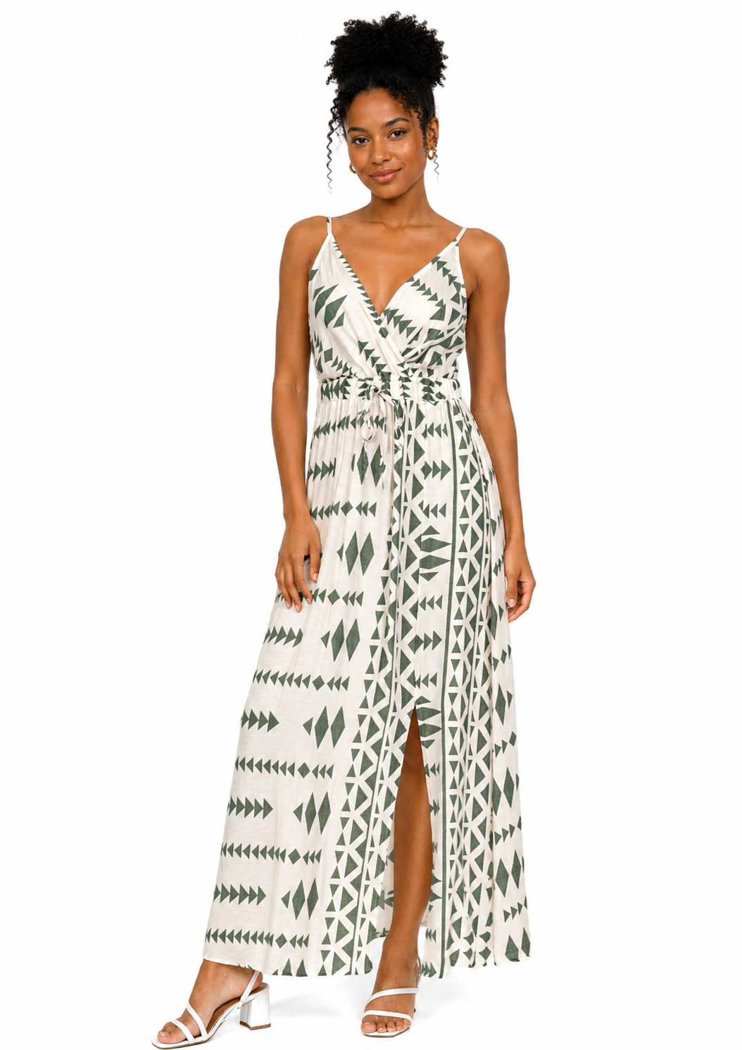 Robe Longue Imprimée Ethnique – Chic & Évasion