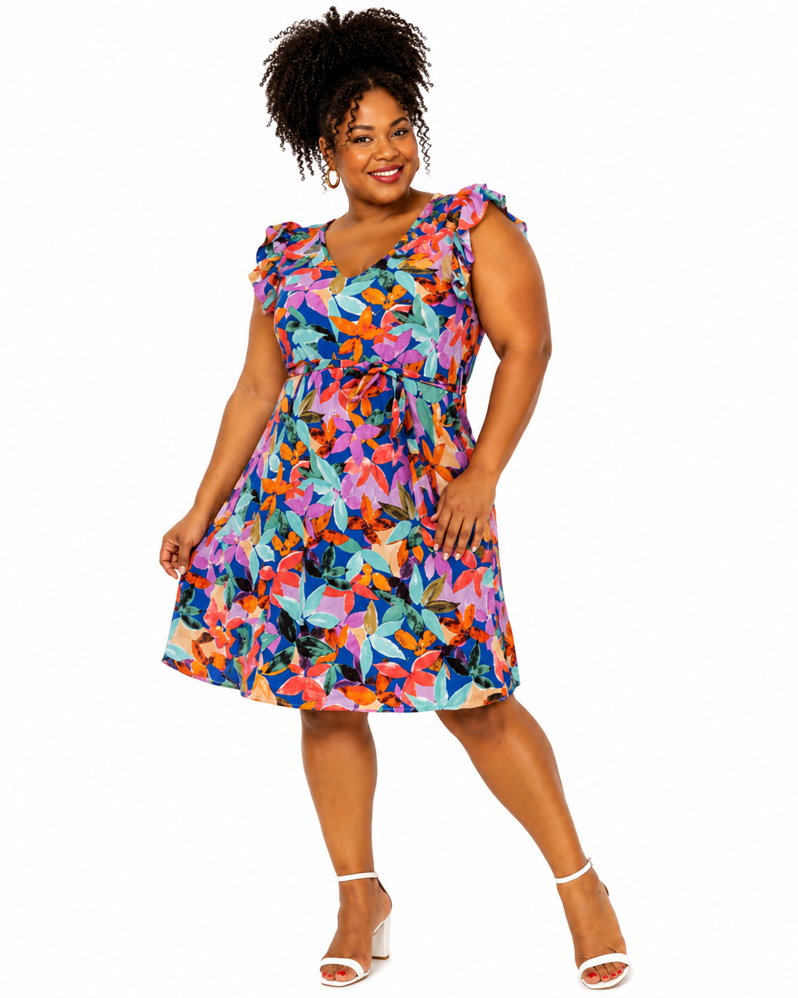 Robe Courte Fleurie – Couleurs & Féminité